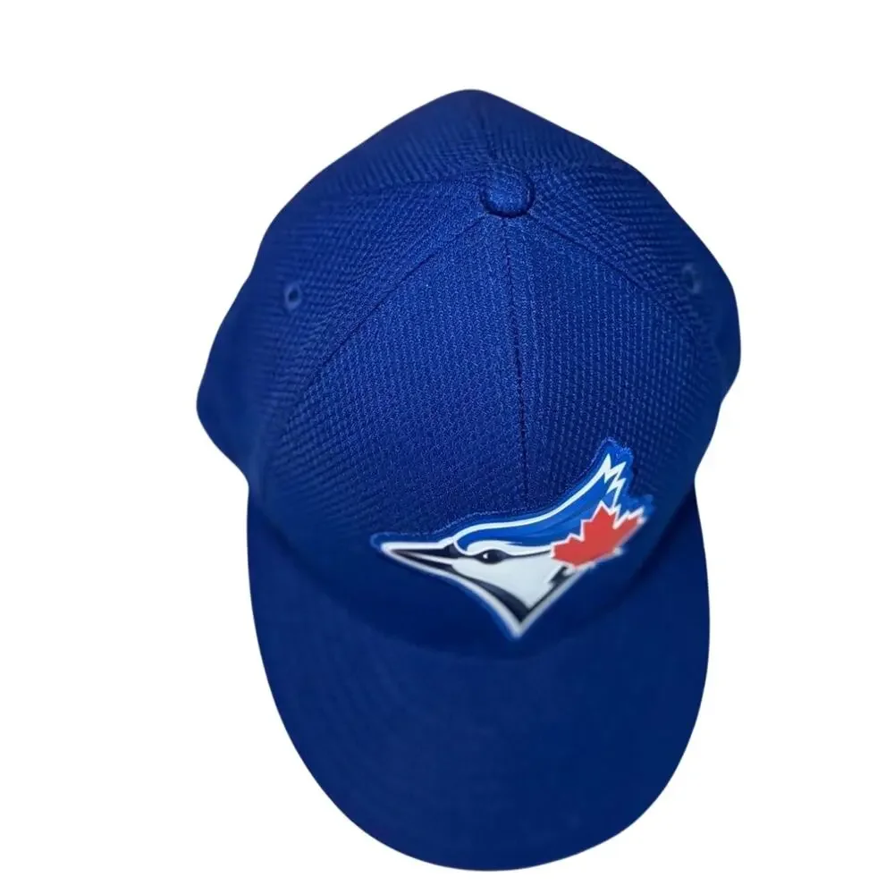 Toronto Blue Jays New Era 59FIFTY Fitted Hat 7 3/8 Blue 3D Rubber Logo MLB